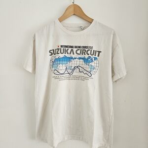 Vintage Suzuka Circuit Shirt Mens Extra Large 80s Formula 1 Racing Single Stitch